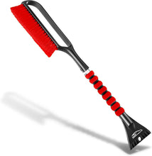 Load image into Gallery viewer, 27" Snow Brush and Ice Scraper for Car Windshield with a Foam for Cars, SUV, Trucks - Detachable Scraper - No Scratch - Heavy Duty Handle, Snow Broom, Remover, Easy Scraper (Red)
