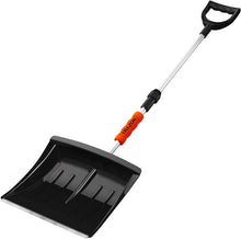 Load image into Gallery viewer, Snow Shovel for Driveway Car Home Garage - Portable Folding Snow Shovel with Retractable Ergonomical Handle and Large Capacity for Snow Removal - Heavy Duty Metal Collapsible Shovel Removal (Black)