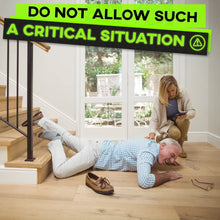 Load image into Gallery viewer, Grip Tape - Heavy Duty Anti Slip Tape for Stairs Outdoor/Indoor Waterproof Safety Non Skid Roll for Stair Steps Traction Tread Staircase Grips (4 Inch x 35 Feet, Black with Glow in The Dark Strips)