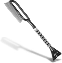 Load image into Gallery viewer, 27" Snow Brush and Snow Scraper for Car, Ice Scrapers for Car Windshield with Foam Grip for Cars, SUV, Trucks - Detachable Сar Scraper - No Scratch - Heavy Duty Handle, Snow Broom, Remover, Gray