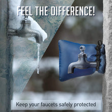 Load image into Gallery viewer, Outdoor Faucet Covers for Winter Freeze Protection 2 Pack - Faucet Cover - Winter Faucet Covers - Outside Faucet Covers for Winter Waterproof, Insulated Outdoor Faucet Cover, Large, 8" H x 5.9" W Blue