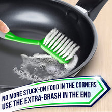 Load image into Gallery viewer, Dish Brush Set of 3 with Bottle Water Brush, Scrub Brush and Scrubber Brush - Kitchen Scrub Brushes Ergonomic Non Slip Long Handle for Cleaning Cleaner Wash Sink Dishes Bottle Cup Glas