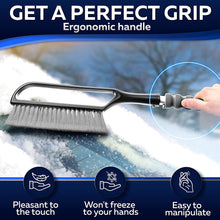 Load image into Gallery viewer, 27" Snow Brush and Snow Scraper for Car, Ice Scrapers for Car Windshield with Foam Grip for Cars, SUV, Trucks - Detachable Сar Scraper - No Scratch - Heavy Duty Handle, Snow Broom, Remover, Blue