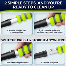 Load image into Gallery viewer, 27" Snow Brush and Snow Scraper for Car, Ice Scrapers for Car Windshield with Foam Grip for Cars, SUV, Trucks - Detachable Сar Scraper - No Scratch - Heavy Duty Handle, Snow Broom, Remover, Green