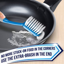 Load image into Gallery viewer, Dish Brush Set of 3 with Bottle Water Brush, Dish Scrub Brush and Scrubber Brush - Kitchen Scrub Brushes Ergonomic Non Slip Long Handle for Cleaning Cleaner Wash Sink Dishes Bottle Cup Glass Pot