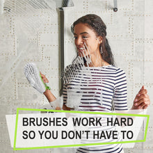Load image into Gallery viewer, Scrub Brush Set of 3pcs - Cleaning Shower Scrubber with Ergonomic Handle and Durable Bristles - Grout Cleaner Brush - Scrub Brushes for Cleaning Bathroom/Shower/Tile/Kitchen/Floor/Bathtub/Carpet,Green
