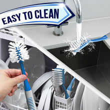 Load image into Gallery viewer, Dish Brush Set of 3 with Bottle Water Brush, Dish Scrub Brush and Scrubber Brush - Kitchen Scrub Brushes Ergonomic Non Slip Long Handle for Cleaning Cleaner Wash Sink Dishes Bottle Cup Glass Pot