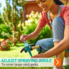 Load image into Gallery viewer, Garden Sprinklers for Yard 360 Degree Rotating, Lawn Sprinklers for Hoses, Large and Small Areas Up to 3000 Sq.Ft, Water Sprinkler for Lawn, Plants, Garden Hose Sprinklers Heavy Duty with Ground Spike