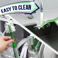 Load image into Gallery viewer, Dish Brush Set of 3 with Bottle Water Brush, Scrub Brush and Scrubber Brush - Kitchen Scrub Brushes Ergonomic Non Slip Long Handle for Cleaning Cleaner Wash Sink Dishes Bottle Cup Glas