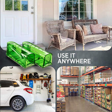 Load image into Gallery viewer, Trazon Humane Mouse Traps Catch and Release That Work - Mouse Traps No Kill - Live Mouse Traps - Reusable Mouse Traps for House,Garage,Outside,Small Mice,Multiple Mice - 2 Pack