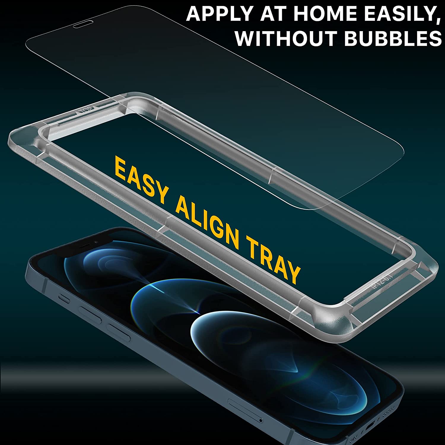 Protector cristal full glue Iphone 12 / iphone 12 pro (6.1)