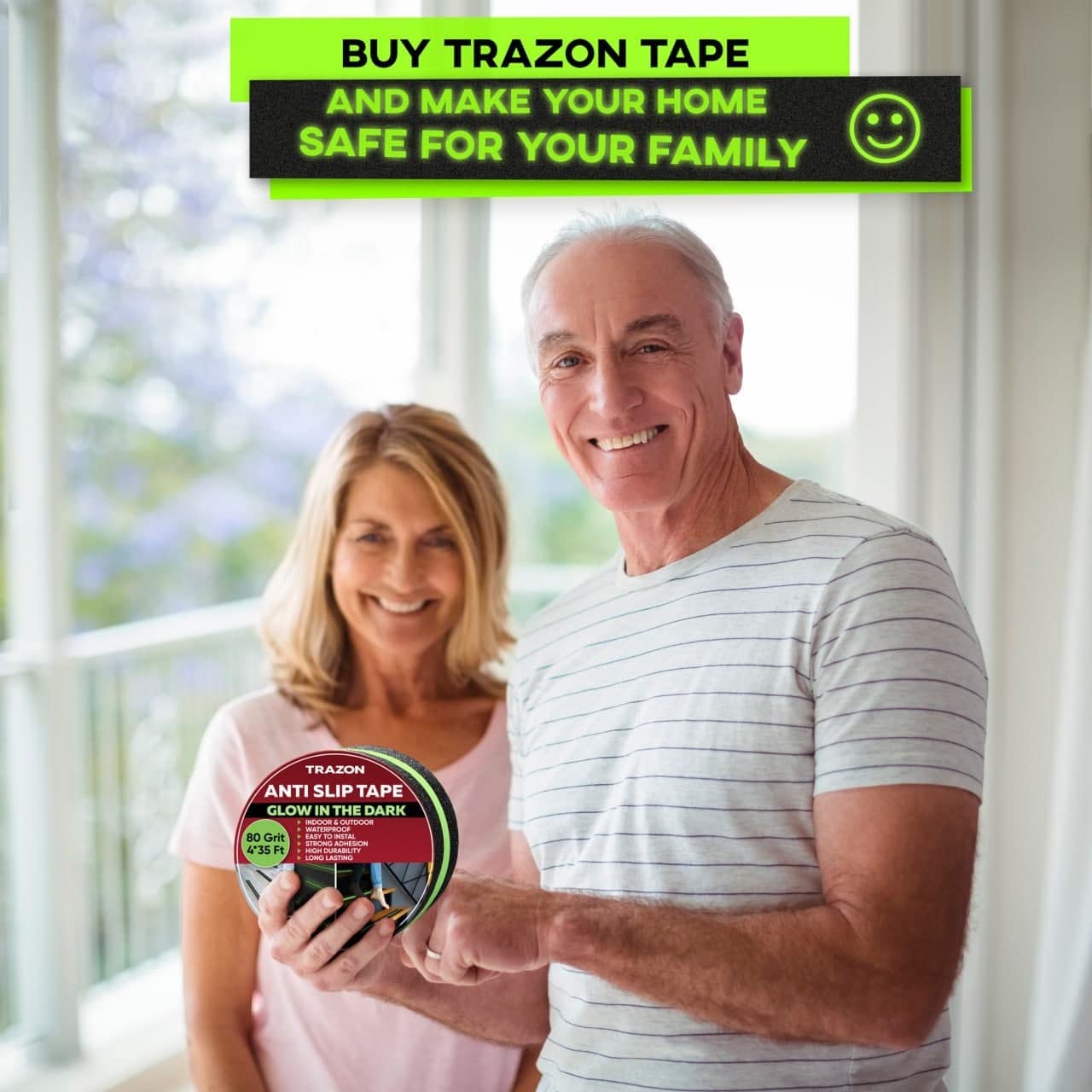 Rubber Non-Slip Traction Tapes Waterproof Luminous Anti Slip Grip Tape Glow  in The Dark Tread Tape at Rs 250/roll in Surat