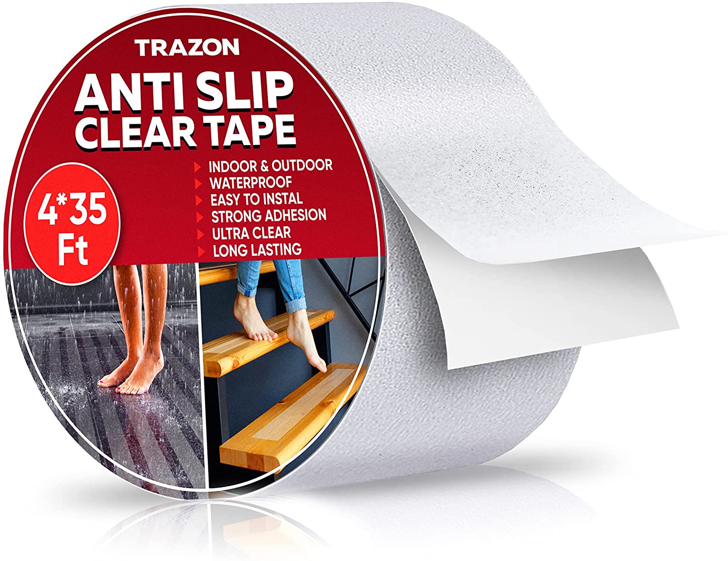 Non-Slip Bathtub and Shower Stickers - Safety Grip Treads - Anti-slip  Traction Strips for Slippery Floor
