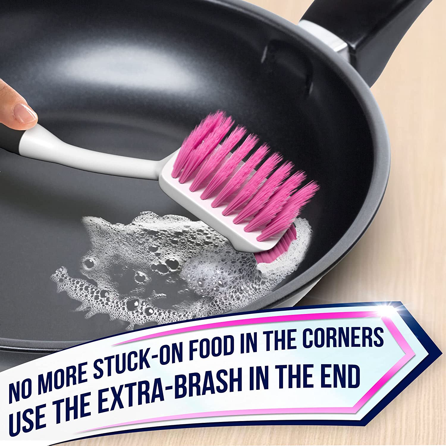 Dish Brush Set of 3 with Bottle Water Brush, Dish Scrub Brush and Scru –  Trazon Store