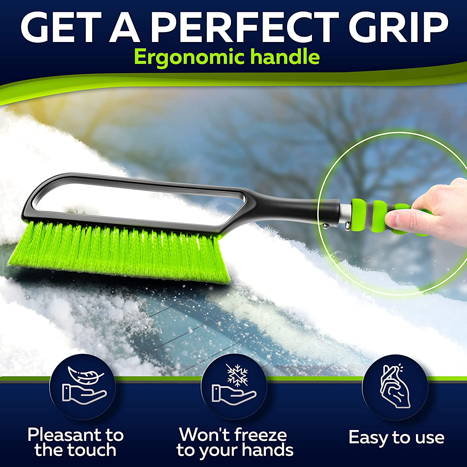 27 Snow Brush and Snow Scraper for Car, Ice Scrapers for Car